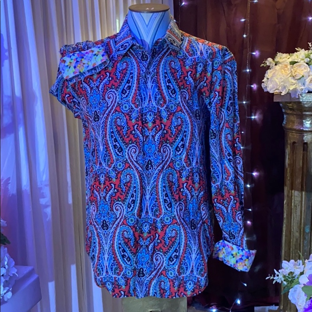 Paisley longsleeve Robert Graham dress shirt